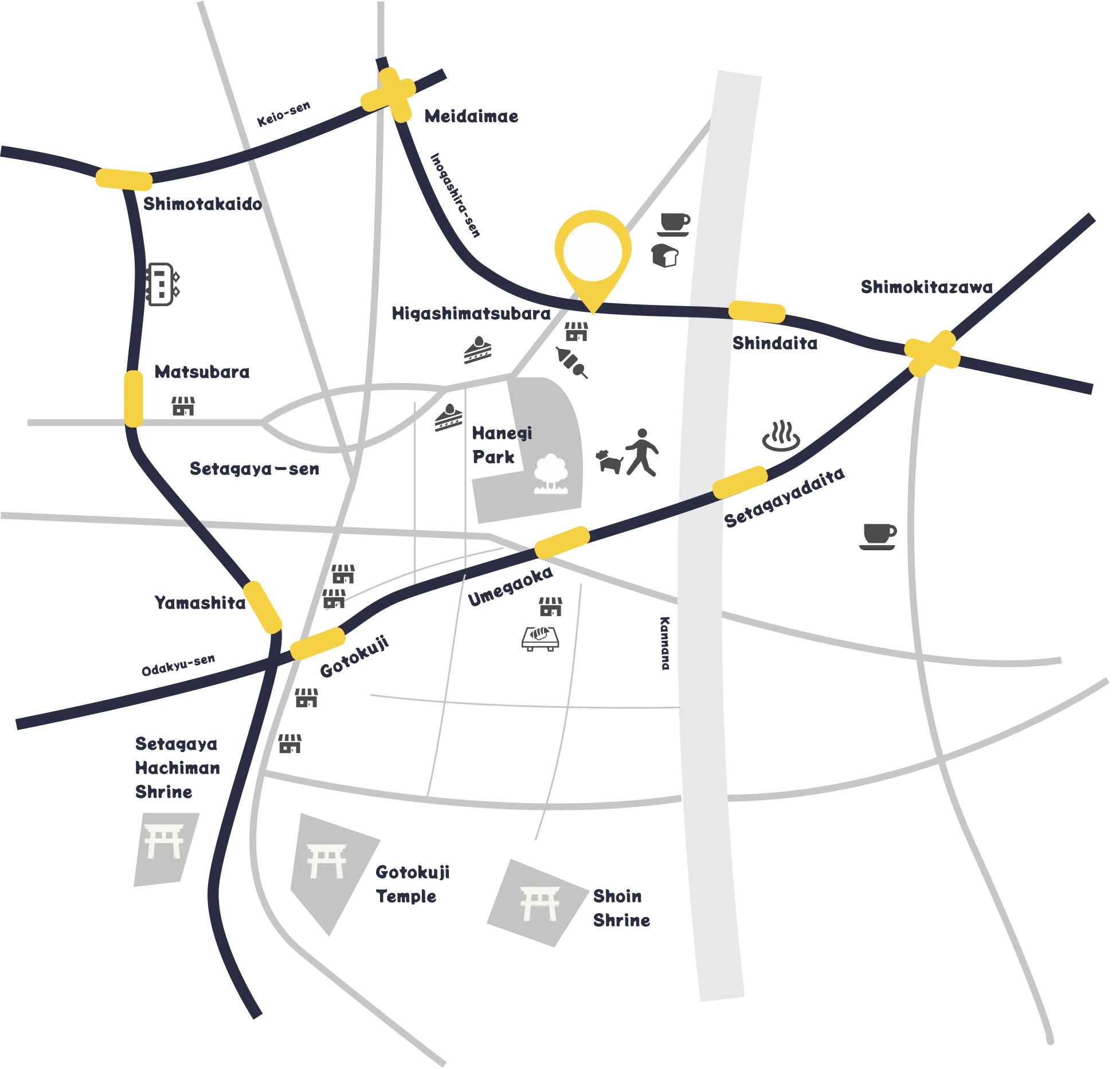 東松原エリアのMAP